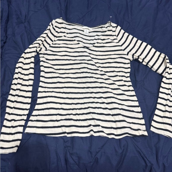 H&M Striped Long Sleeve Blouse - Picture 1 of 6